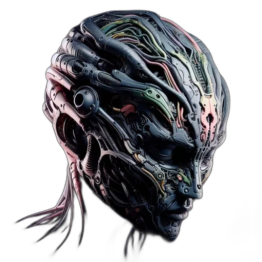mask, creature, face, concept art transparent PNG cut-out