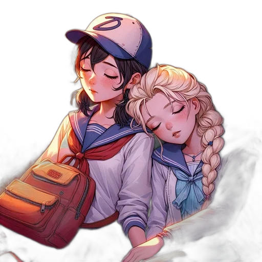 hat, watercolor, anime, concept art transparent PNG cut-out