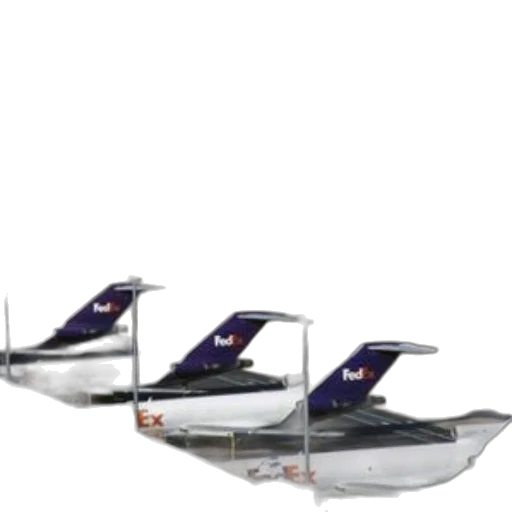 3d render, large, fleet, fedex transparent PNG cut-out