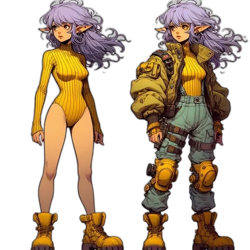 concept art, pixel art, comic book art, cyberpunk transparent PNG cut-out