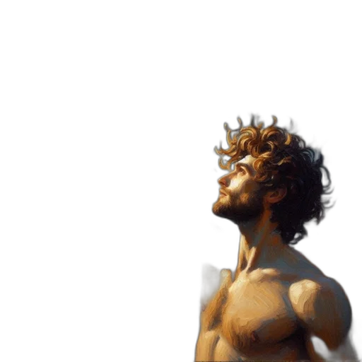 crown, face, sword, photorealistic transparent PNG cut-out