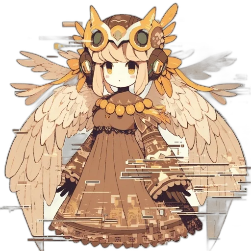 crown, staff, dress, weapon transparent PNG cut-out