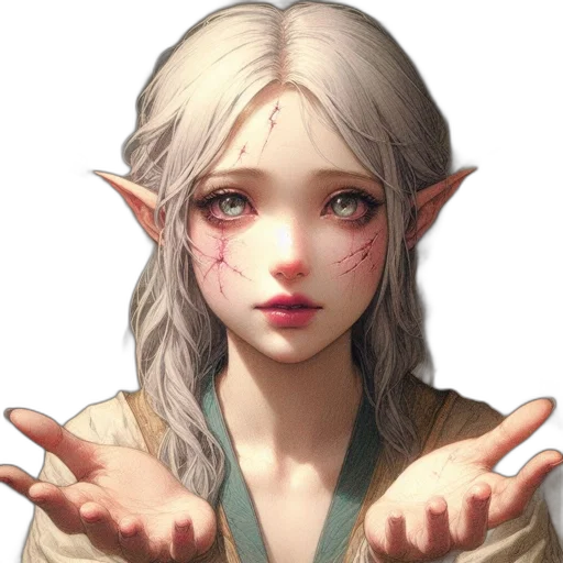 dragon, face, staff, creature transparent PNG cut-out