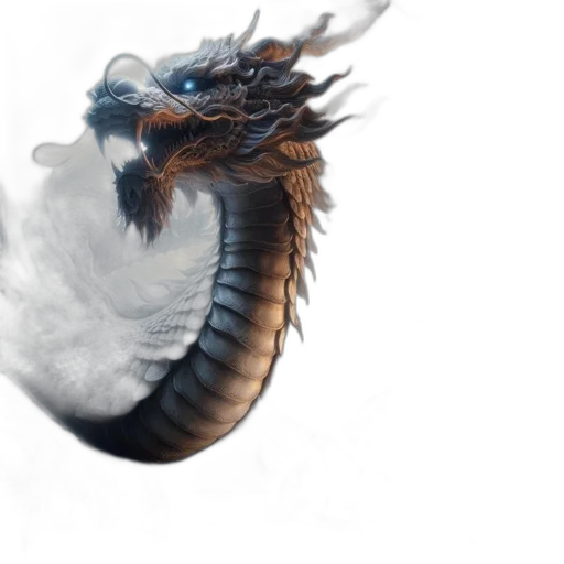 dragon, sword, creature, staff transparent PNG cut-out