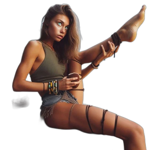 weapon, staff, shoes, jewelry transparent PNG cut-out