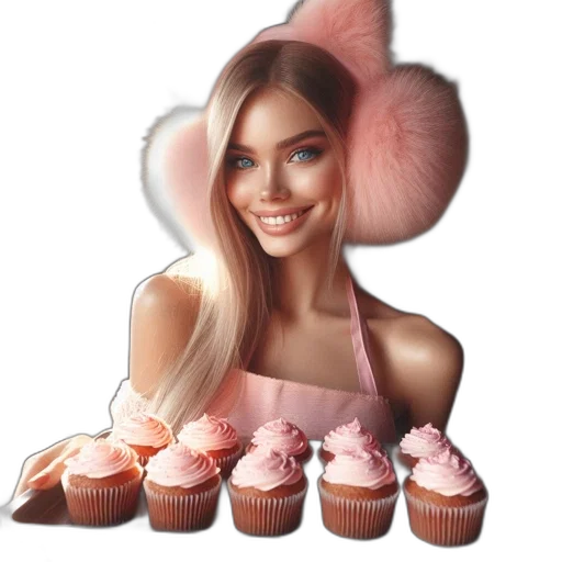 food, face, hair, flower transparent PNG cut-out