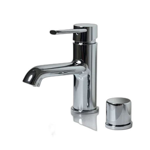 sleek, modern, chrome, bathroom transparent PNG cut-out