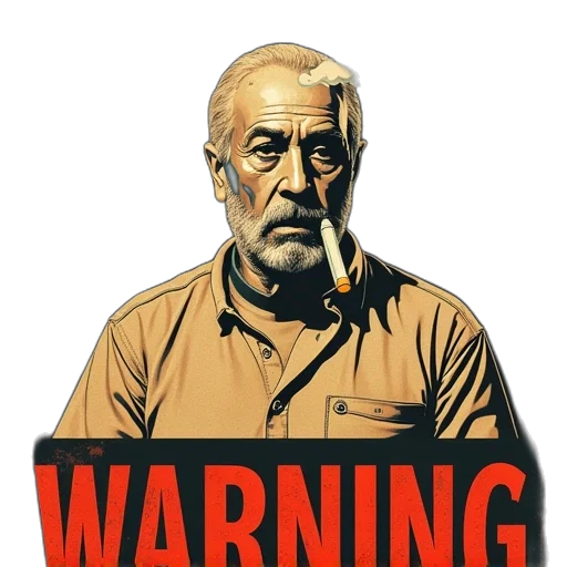 jacket, face, comic book art, concept art transparent PNG cut-out