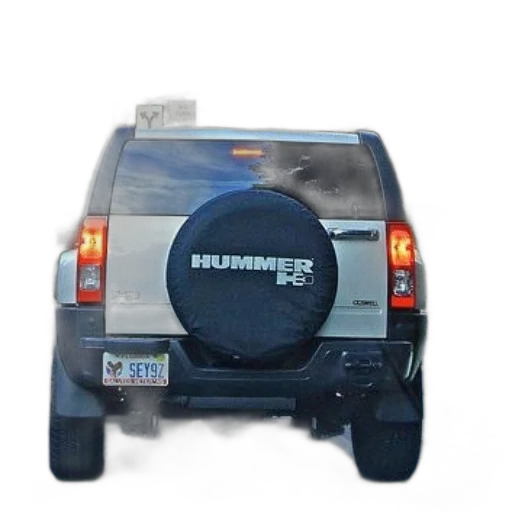 hummer, spare, tire, cover transparent PNG cut-out