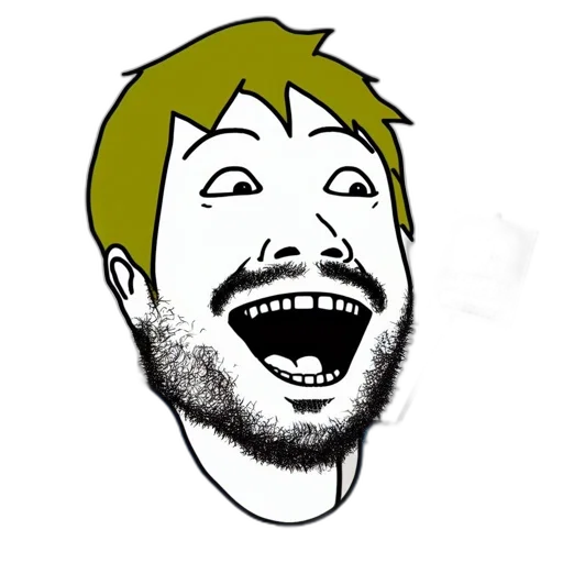 face, staff, cartoon, pixel art transparent PNG cut-out