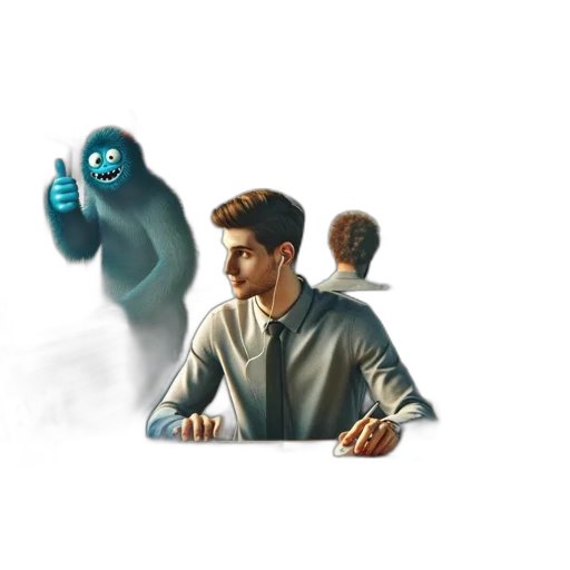 robot, staff, creature, concept art transparent PNG cut-out