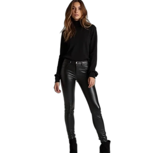 jacket, dark, monochrome, biker transparent PNG cut-out