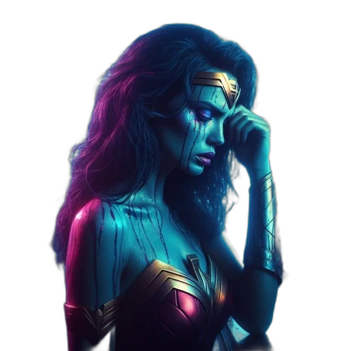 jewelry, face, comic book art, concept art transparent PNG cut-out