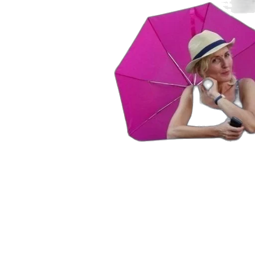umbrella, hat, staff, face transparent PNG cut-out