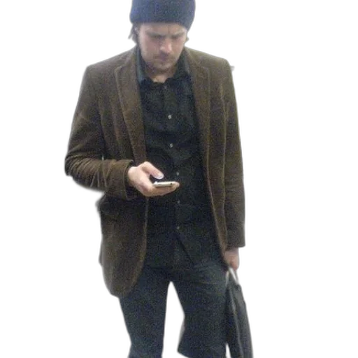 jacket, staff, hat, creature transparent PNG cut-out