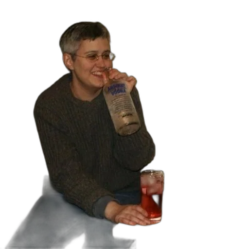 bottle, food, face, creature transparent PNG cut-out