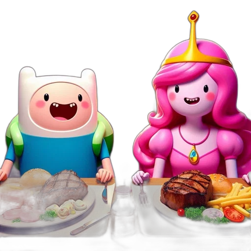 food, concept art, 3d render, pixel art transparent PNG cut-out