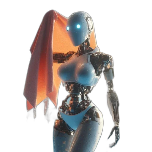 robot, dress, weapon, jewelry transparent PNG cut-out