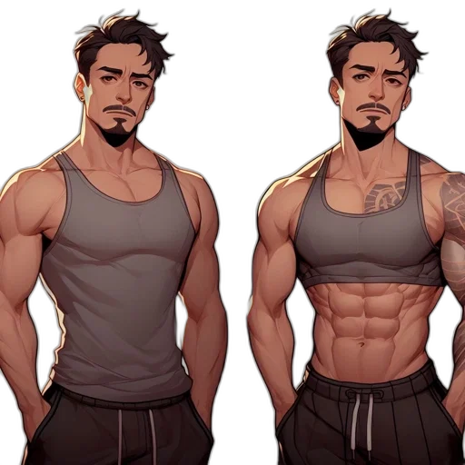 concept art, comic book art, cartoon, anime transparent PNG cut-out