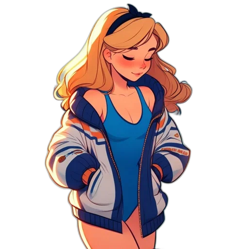 jacket, dress, cartoon, concept art transparent PNG cut-out