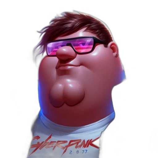 face, staff, jacket, weapon transparent PNG cut-out