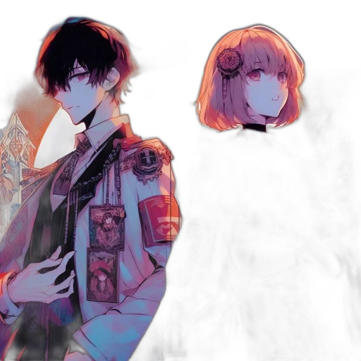mask, jacket, anime, concept art transparent PNG cut-out