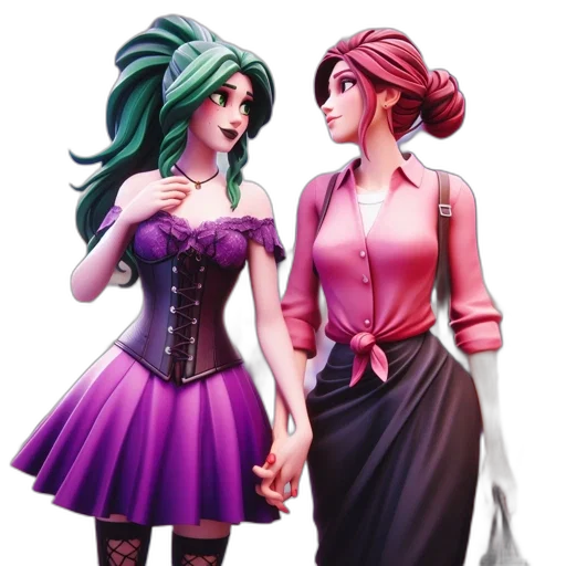dress, concept art, fantasy art, 3d render transparent PNG cut-out