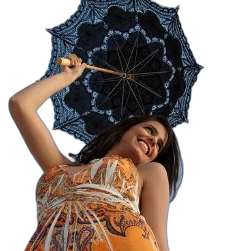 umbrella, dress, jacket, staff transparent PNG cut-out