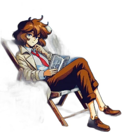 staff, furniture, jacket, hat transparent PNG cut-out