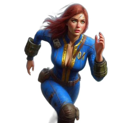 concept art, fantasy art, comic book art, 3d render transparent PNG cut-out