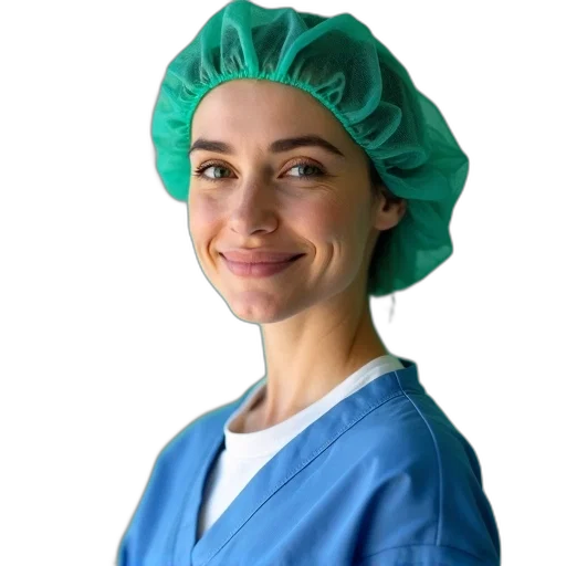 staff, face, hat, person transparent PNG cut-out