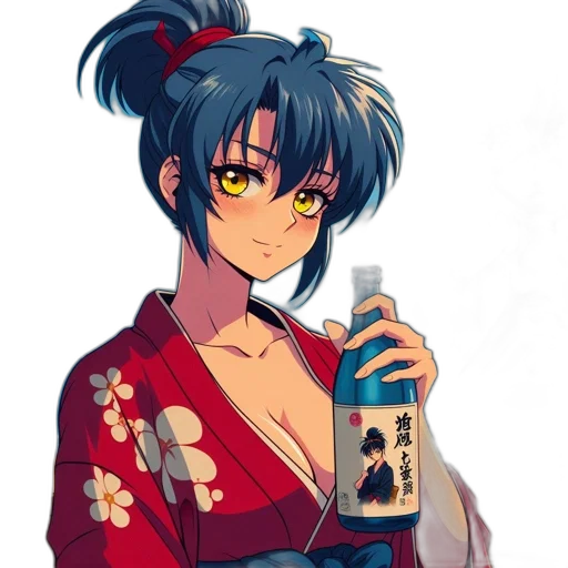 bottle, dress, staff, anime transparent PNG cut-out