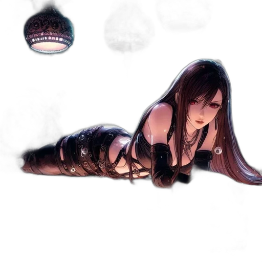 dress, hair, creature, fantasy art transparent PNG cut-out