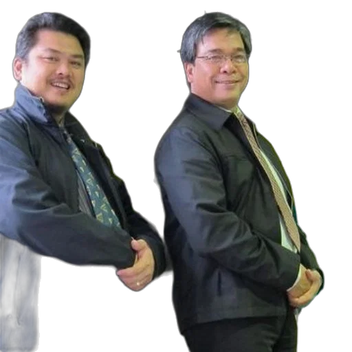 staff, jacket, 3d render, two transparent PNG cut-out