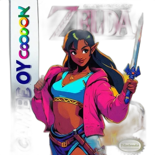 vaporwave, concept art, pixel art, fantasy art transparent PNG cut-out