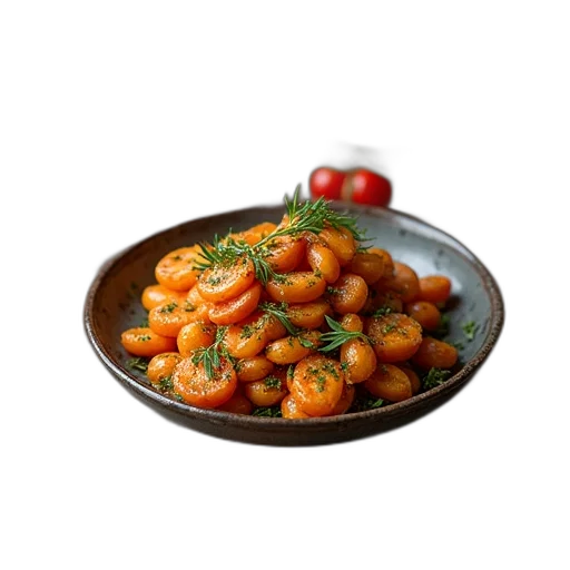 food, crown, 3d render, photorealistic transparent PNG cut-out