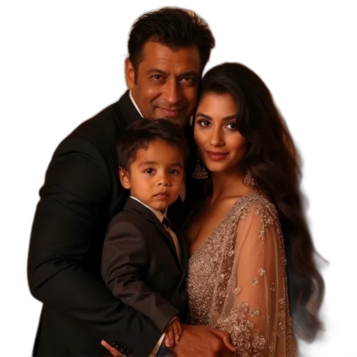 salman, poses, his, wife transparent PNG cut-out