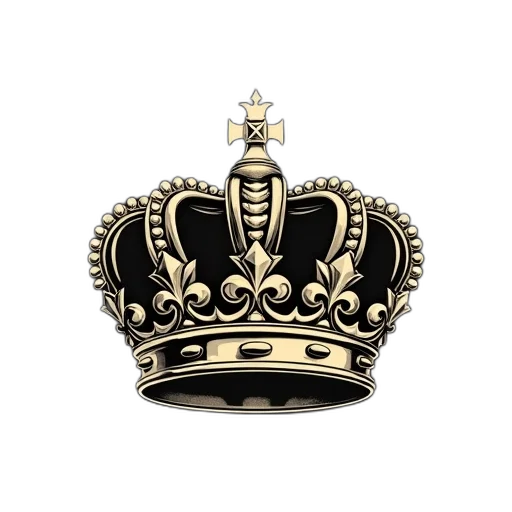 crown, jewelry, hat, staff transparent PNG cut-out