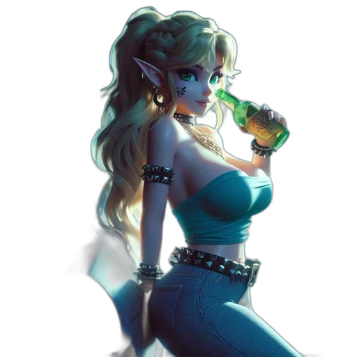 dress, weapon, bottle, concept art transparent PNG cut-out