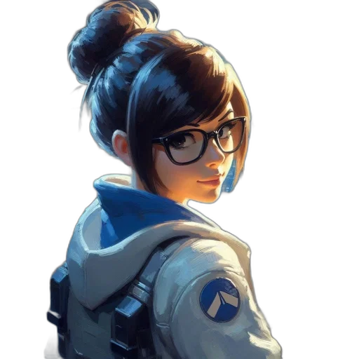 staff, jacket, face, weapon transparent PNG cut-out