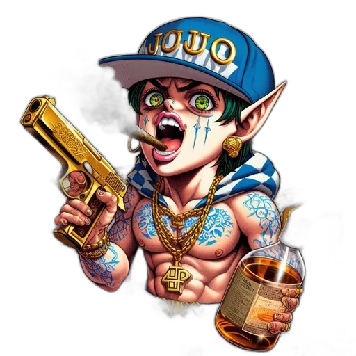 weapon, face, staff, jewelry transparent PNG cut-out