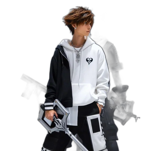 jacket, staff, concept art, photorealistic transparent PNG cut-out