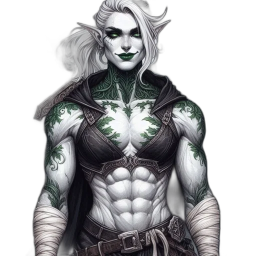 fantasy art, comic book art, concept art, cyberpunk transparent PNG cut-out