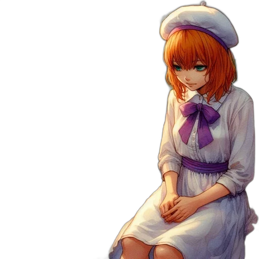 dress, staff, hat, face transparent PNG cut-out