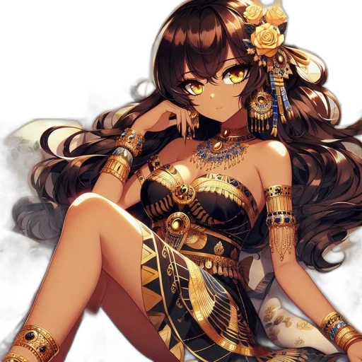 jewelry, dress, crown, staff transparent PNG cut-out
