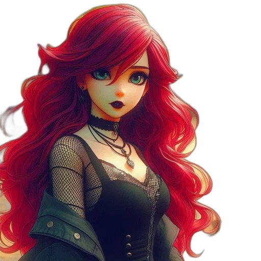 dress, fantasy art, concept art, comic book art transparent PNG cut-out
