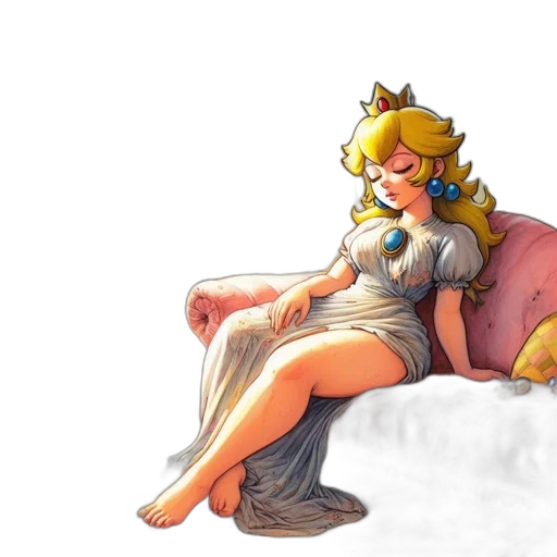 crown, dress, concept art, pixel art transparent PNG cut-out