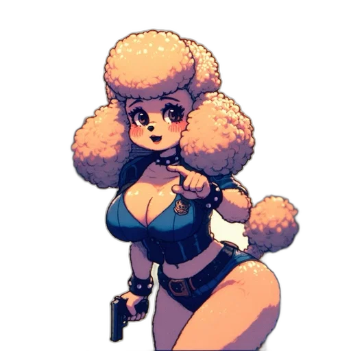 staff, weapon, jacket, robot transparent PNG cut-out