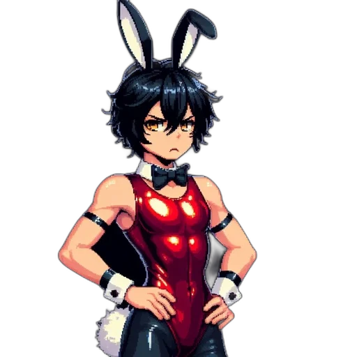 dress, animal, weapon, pixel art transparent PNG cut-out