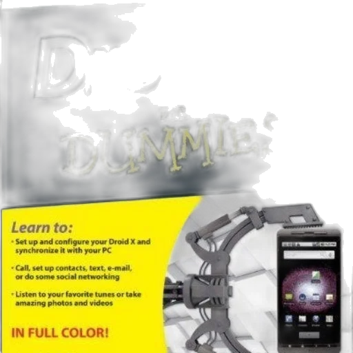 droid, dummies, book, cover transparent PNG cut-out